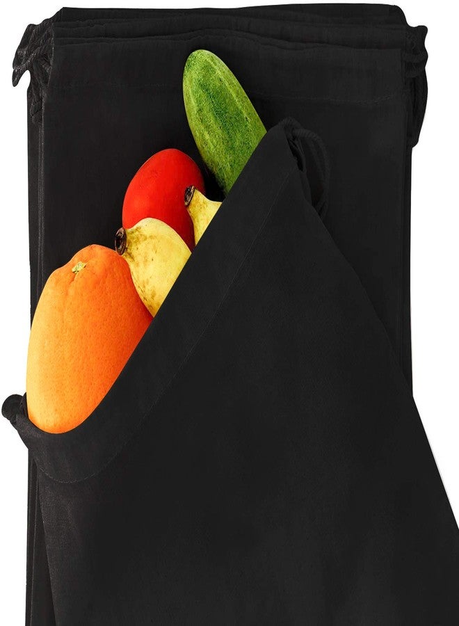 DR Cotton Blend Drawstring Bags for Storage, Pantry, Wardrobe, Shoes (10 x 12 inch - 12 pack) - Image 5